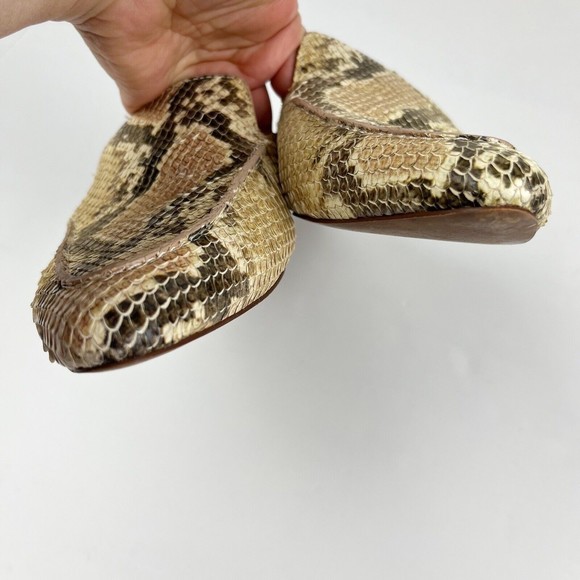 Madewell The Frances Skimmer Mule in Snake Embossed Leather Size 8 - Picture 11 of 14